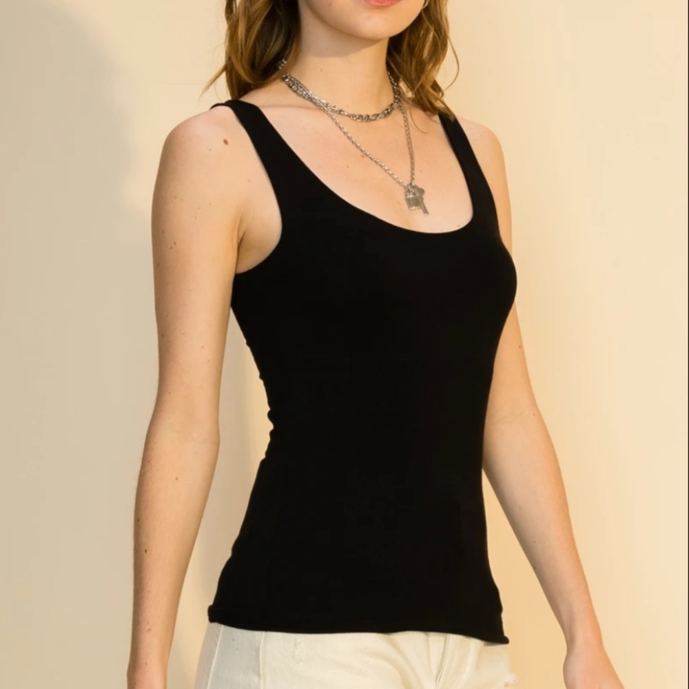 Double Zero Black Tank Top